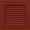 Ekena Millwork 12"W x 12"H True Fit PVC Louver Shutters Sample, Pepper Red SAMPLE-TFPLVMR - alternate 1